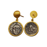 Ancient Helios Replica Coin Earring