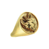 Gold Ganesha Figure Ring