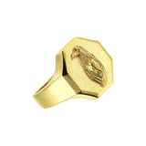 Gold Handmade Eagle Ring