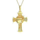 Gold Jesus INRI Cross Necklace