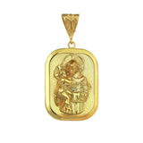 Gold Saint Anthony Pray For Us Medallion