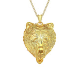 Gold Wild Bear Pendant
