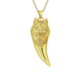Gold Wolf Fang Necklace