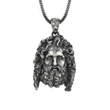 Greek God Zeus 925K Sterling Silver Necklace