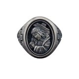 Jesus Christ and Cross Seal Ring