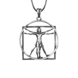 Da Vinci Vitruvian Man Necklace