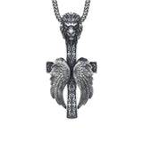 Lion Cross Necklace