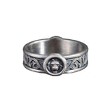 Lion Head Ring with Patterns