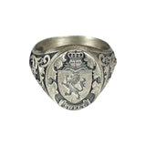 Lion Knight Shield Signet Ring