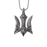 Falcon Biomechanical Trident Necklace