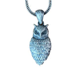 Owl Animal Beast Silver Pendant