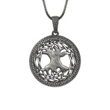 Oxidized Silver Necklace Tree of Life