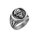 Pirate Skull Biker Ring