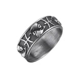 Pisces Zodiac Band Ring