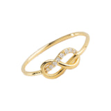 Solid Gold Infinity Ring