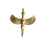 Solid Gold Isis Goddess Pendant