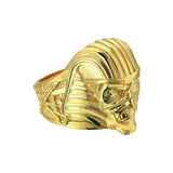 Solid Gold Pharaoh Mummy Ring