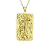 The Archangel Saint Gabriel Medallion Necklace