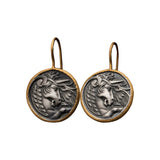 Unicorn Coin Earrings