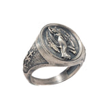 Virgin Mary Angel Wings Ring, 925K Silver Religious Mens Womens Ring