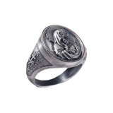 Virgin Mary and Baby Jesus Signet Ring