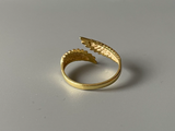 Gold Angel Wings Ring
