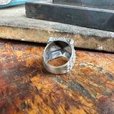 925K Silver Owl Ring