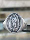 Virgin Mary Guadalupe Signet Ring