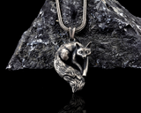 925K Silver Fox Necklace