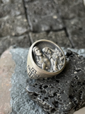 Virgin Mary and Jesus Ring, Traditional Catholic Jewelry