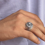 925K Sterling Silver Medusa Ancient Mythology Ring