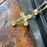 Jesus Crucifix Real Gold Pendant