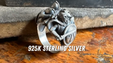Silver Spartan Mythology Ring