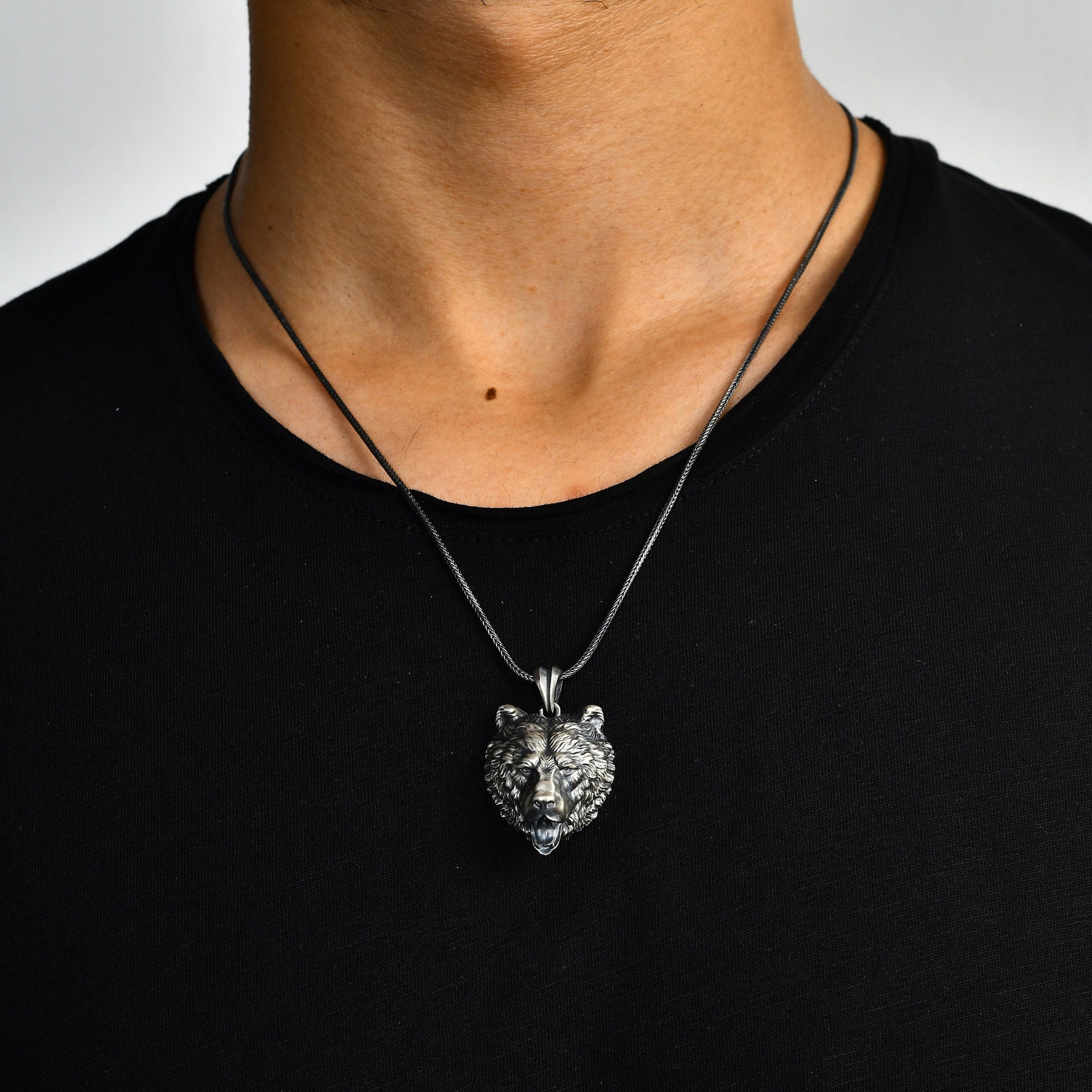Bear Necklace For Men | IceCarats Jewelry | Canada