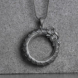 Ouroboros Silver Pendant