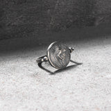 Silver Ring, Handmade Coin