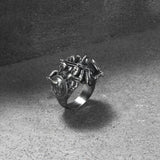 Silver Spartan Mythology Ring