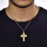 Gold Jesus INRI Cross Necklace
