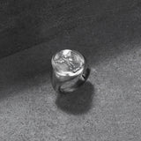 Silver Saint Gabriel Signet Ring