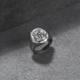 Silver Baby Jesus and Mother Ring