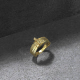 Solid Gold Isis Band Ring