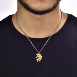 Gold Unicorn Horse Necklace
