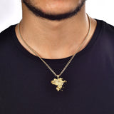 Gold Pegasus Charm Necklace