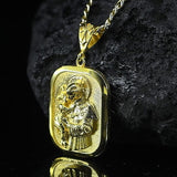 Gold Saint Anthony Pray For Us Medallion