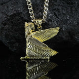 Gold Winged Isis Pendant