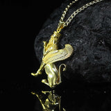 Gold Persian Winged Sphinx Necklace