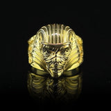 Solid Gold Pharaoh Mummy Ring