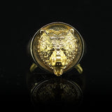 Gold Wild Bear Signet Ring