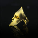 Solid Gold Gladiator Helmet Ring