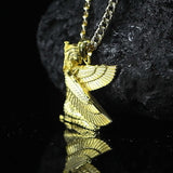 Gold Winged Isis Pendant